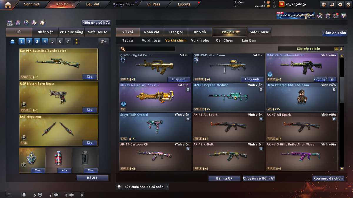 shop acc cf uy tin gia re